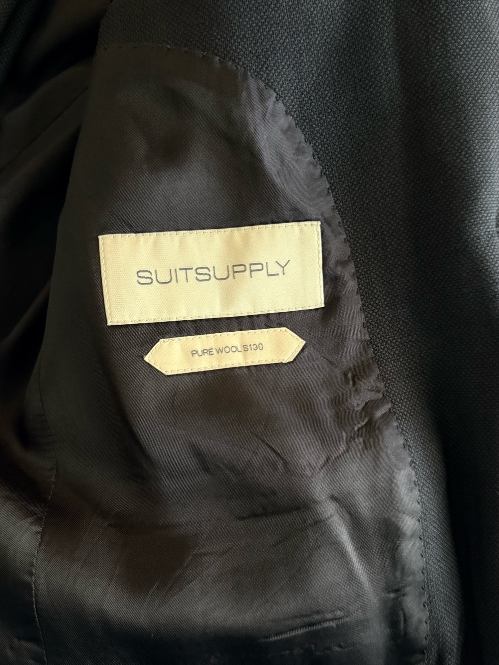 SUITSUPPLY Navy Single Breasted 36S S130 fabric - Picture 3 of 14